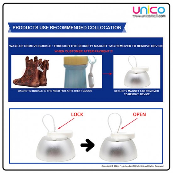 Retail Anti-Theft RF Security Tag 8.2MHz – Reusable EAS Tag with Pin for Jewelry & Watches