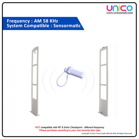 Retail Security Tag with Lanyard – AM 58KHz Anti-Theft System for Shops & Stores