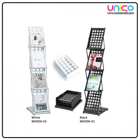 Foldable Metal A4 Stand for Brochure Newspaper Magazine Book Foldable Metal A4 Stand for Brochure Newspaper Magazine Book