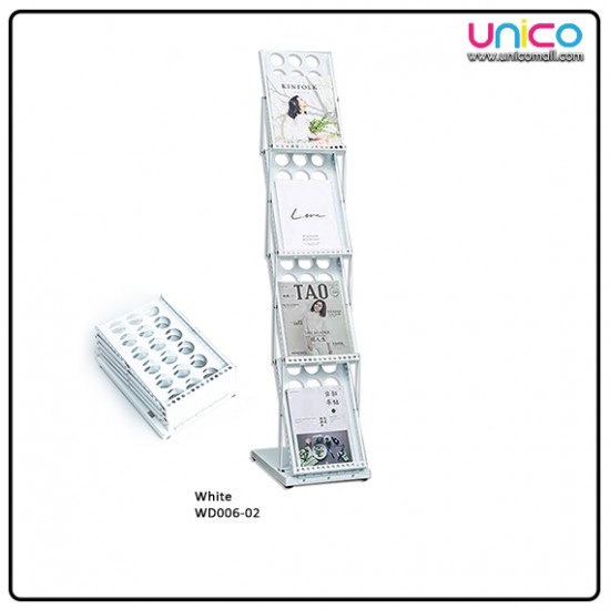 Foldable Metal A4 Stand for Brochure Newspaper Magazine Book Foldable Metal A4 Stand for Brochure Newspaper Magazine Book