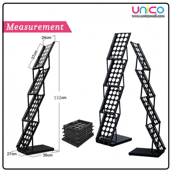 Foldable Metal A4 Stand for Brochure Newspaper Magazine Book Foldable Metal A4 Stand for Brochure Newspaper Magazine Book