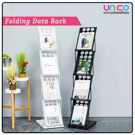 Foldable Metal A4 Stand for Brochure Newspaper Magazine Book Foldable Metal A4 Stand for Brochure Newspaper Magazine Book