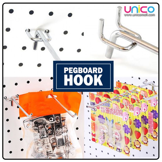 100mm Pegboard Hook Hanging Tool Storage Display (10pcs) 