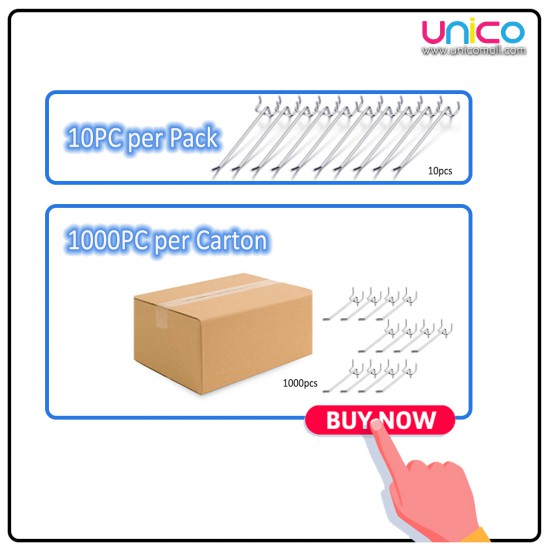 100mm Pegboard Hook Hanging Tool Storage Display (10pcs) 100mm Pegboard Hook Hanging Tool Storage Display (10pcs)