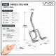 Pegboard Hooks 50mm (2 Inch) for Tool Storage & Display, 10 Pcs