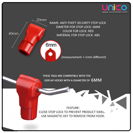 Anti-Theft Security 6mm Stop Lock Anti-Theft Security 6mm Stop Lock