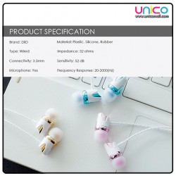 Crystal Clear Sound: DiiD ID60 Earphones with Microphone | Unicomall
