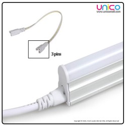 Durable 3 Pin LED Tube Wire – 20cm Double-End Connector for T4 T5 T8 Lights