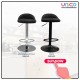 Modern PU Leather Bar Stool with Footrest | Black Modern PU Leather Bar Stool with Footrest | Black