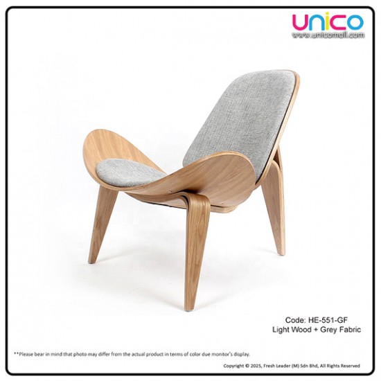 Modern Nordic Accent Chair – Wooden Lounge Chair with PU Leather or Fabric Seat Modern Nordic Accent Chair – Wooden Lounge Chair with PU Leather or Fabric Seat