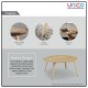 Modern Scandinavian Round Coffee Table – Sturdy Wooden Design for Living Room & Office Modern Scandinavian Round Coffee Table – Sturdy Wooden Design for Living Room & Office