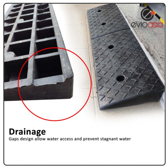 Heavy Duty Rubber Road Curb Ramp, Height 200MM Heavy Duty Rubber Road Curb Ramp, Height 200MM