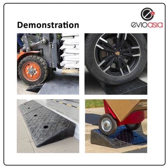 Heavy Duty Rubber Road Curb Ramp, Height 200MM Heavy Duty Rubber Road Curb Ramp, Height 200MM