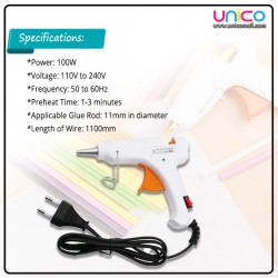 Efficiency Redefined: 100W Electric Hot Melt Glue Gun by Unicomall