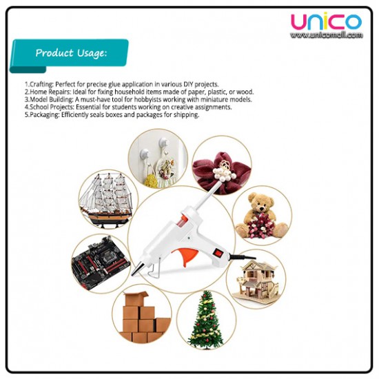 Efficiency Redefined: 100W Electric Hot Melt Glue Gun by Unicomall Efficiency Redefined: 100W Electric Hot Melt Glue Gun by Unicomall