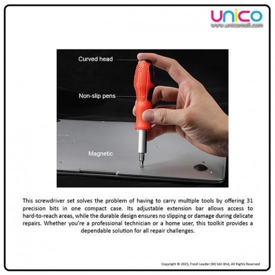 Universal 31-in-1 Multi-Function Screwdriver Set for Electronics and Gadgets Universal 31-in-1 Multi-Function Screwdriver Set for Electronics and Gadgets