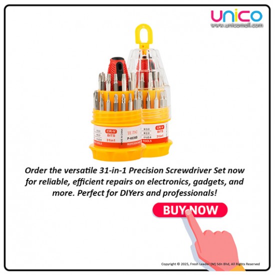 Universal 31-in-1 Multi-Function Screwdriver Set for Electronics and Gadgets Universal 31-in-1 Multi-Function Screwdriver Set for Electronics and Gadgets