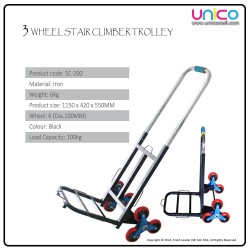 3 Wheel Stair Climber Trolley (100kg Capacity)