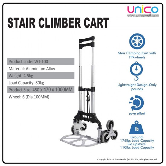 80kg Load Stair Climber Cart: Durable and Efficient 80kg Load Stair Climber Cart: Durable and Efficient