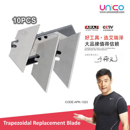 Trapezoid Knife Replacement Blades, 10pcs/Box Trapezoid Knife Replacement Blades, 10pcs/Box