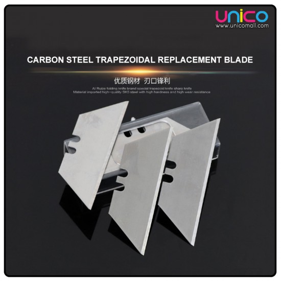 Trapezoid Knife Replacement Blades, 10pcs/Box Trapezoid Knife Replacement Blades, 10pcs/Box