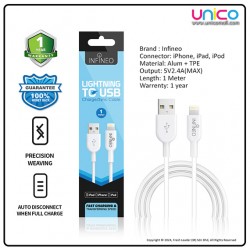 Infineo iPhone Lightning Cable, 1m – USB Fast Charger & Data Sync Cable