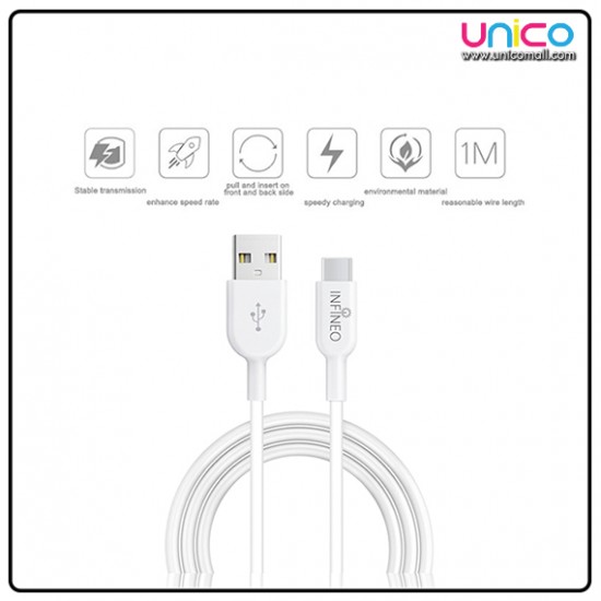 Infineo Type C to USB 3.0 Sync Data & Charging Cable Infineo Type C to USB 3.0 Sync Data & Charging Cable