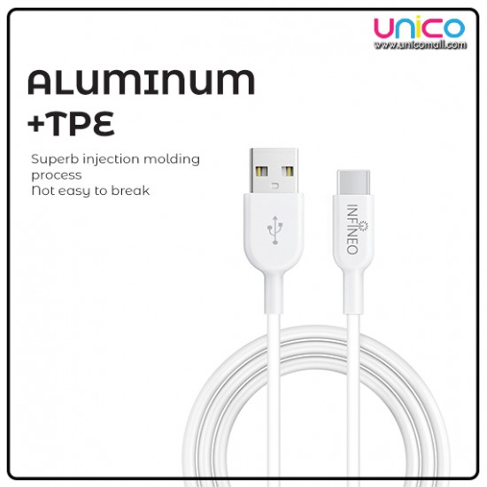 Infineo Type C to USB 3.0 Sync Data & Charging Cable Infineo Type C to USB 3.0 Sync Data & Charging Cable