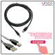 Unicomall USB 2.0 Printer Cable: A to B Male | High-Speed Connection