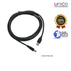 Unicomall USB 2.0 Printer Cable: A to B Male | High-Speed Connection