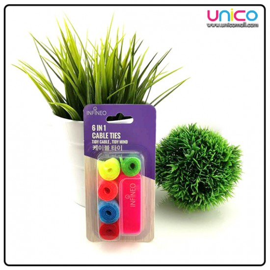 Infineo 6 in 1 Cable Ties: Your Ultimate Cable Management Solution at Unicomall.com