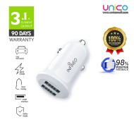 Infineo Car Charger 2 USB Fast Charger 3.1A