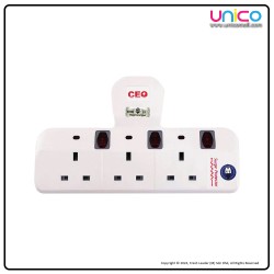 SIRIM Certified 3 Way T Adaport Socket - Unicomall.com