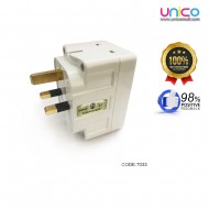 Unicomall 13Amp 3 Way 3 Pin Adapter: SIRIM Certified Power Solution