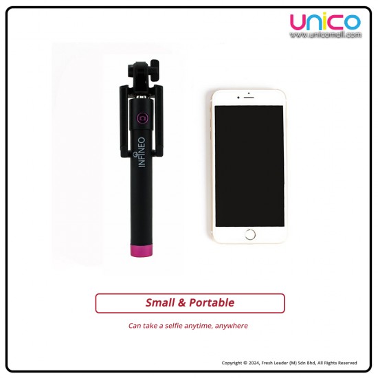 Infineo Selfie Stick: Foldable Monopod for Perfect Shots | Unicomall Infineo Selfie Stick: Foldable Monopod for Perfect Shots | Unicomall