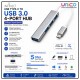 INFINEO USB C Hub 4 Port USB 3.0 Adapter 5Gbps for Laptop & PC