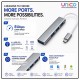 INFINEO USB C Hub 4 Port USB 3.0 Adapter 5Gbps for Laptop & PC