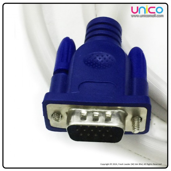 Get Crisp Display with INFINEO VGA Cable: Male to Male (1.5m/3m/5m) | Unicomall