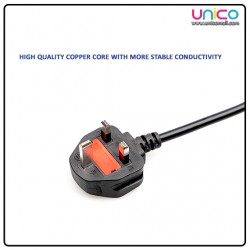 Reliable 3 Pin Laptop Charger Cable - 1.5m Length | Shop the Best Power Adapter Cord