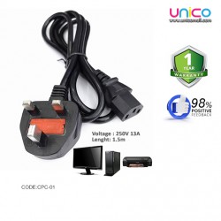 Universal Laptop Adapter Cable | 3-Pin Charger Cord 1.5M Length