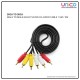 3 RCA Male to 3 RCA Male 1.5M AV RCA Cable