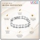 Premium Stainless Steel Motorcycle Chain Bracelet for Men – Silver Biker Link Bracelet 21.3CM