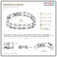 Premium Stainless Steel Motorcycle Chain Bracelet for Men – Silver Biker Link Bracelet 21.3CM