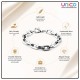 Premium Stainless Steel Paperclip Link Bracelet for Men & Women – Polished Fashion Chain Jewelry