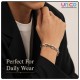 Premium Stainless Steel Paperclip Link Bracelet for Men & Women – Polished Fashion Chain Jewelry