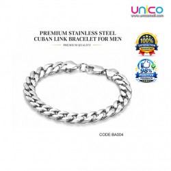 Premium Stainless Steel Cuban Link Bracelet for Men