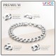 Premium Stainless Steel Cuban Link Bracelet for Men