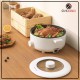 (Merry Christmas)Multifunction 3 Litre Electric HotPot with Natural Ceramic