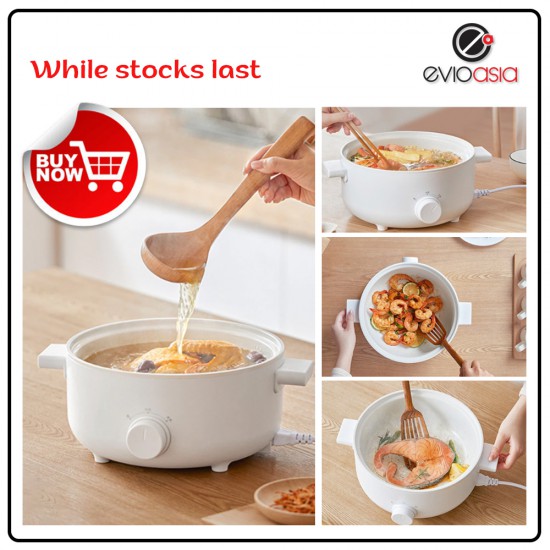 (Merry Christmas)Multifunction 3 Litre Electric HotPot with Natural Ceramic