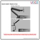 Single Monitor Arm Gas Spring Desk Mount – Fits 13–32 Inch Screens, Full Motion Adjustment